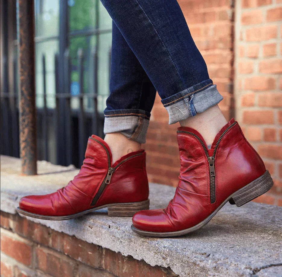 Valenzora - Women's Zipper Ankle Boots