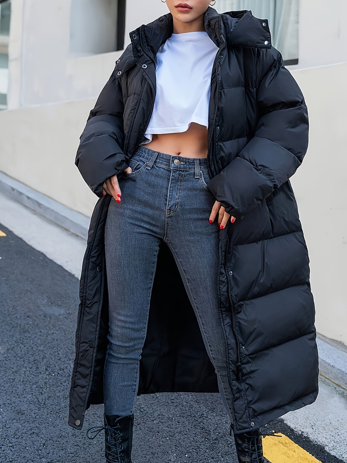 Valenzora Long Fleece Puffer Winter Jacket for Women | Ideal for Winter