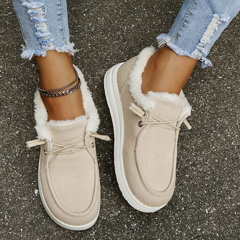 Valenzora - Elegant winter sneakers with fur lining
