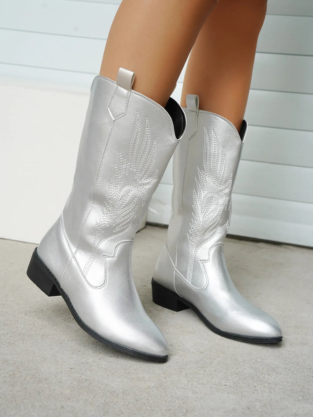 Valenzora - PU leather cowboy boots with soft lining