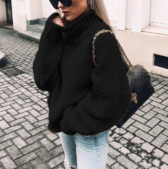 Valenzora – Oversize Rollkragenpullover