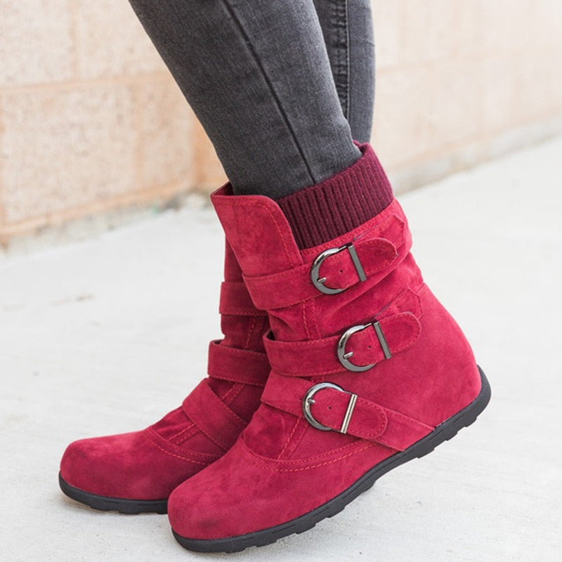 Valenzora | Style - Fashionable winter boots with buckle
