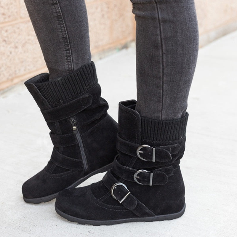 Valenzora | Style - Fashionable winter boots with buckle