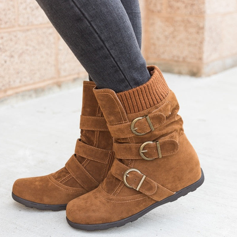 Valenzora | Style - Fashionable winter boots with buckle