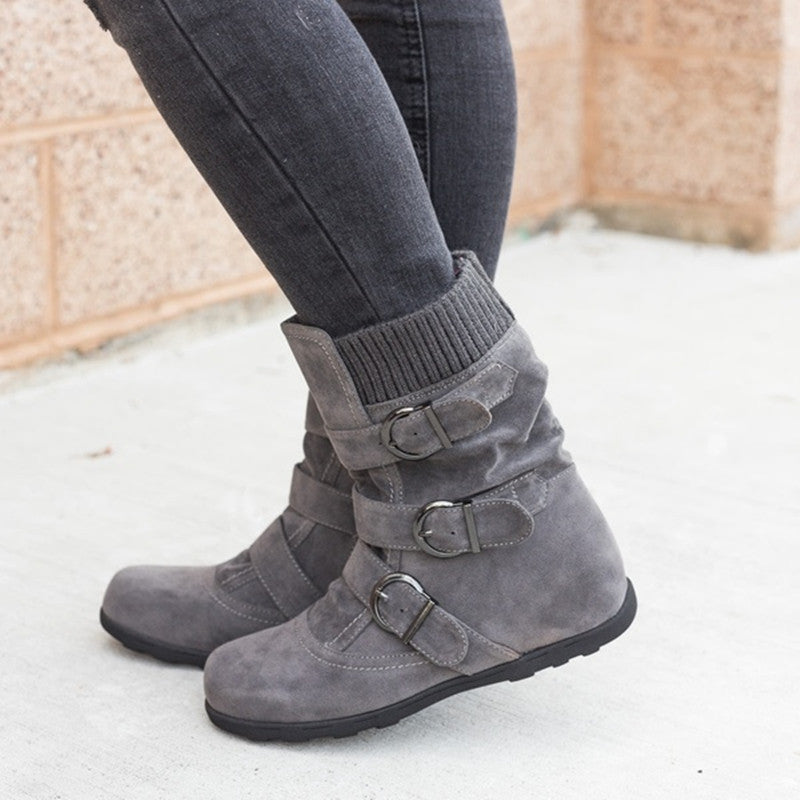 Valenzora | Style - Fashionable winter boots with buckle