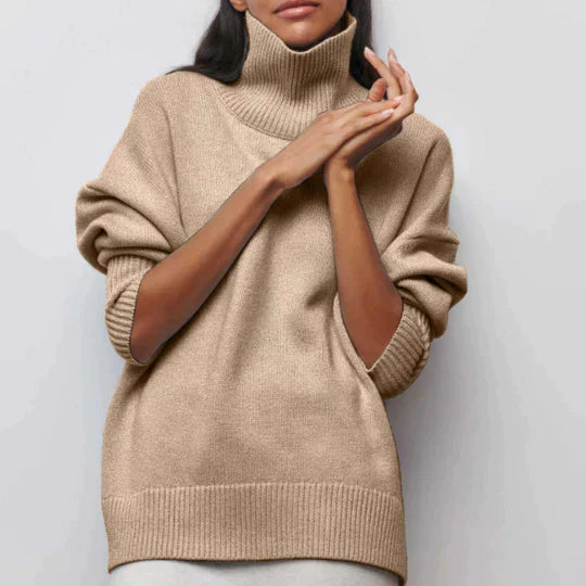 Oversized turtleneck sweater