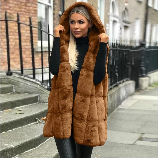 with faux fur