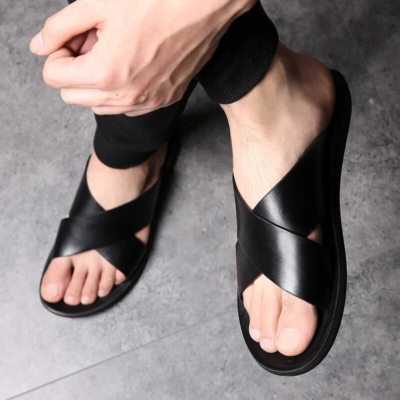 Valenzora | Comfortable non-slip leather sandals