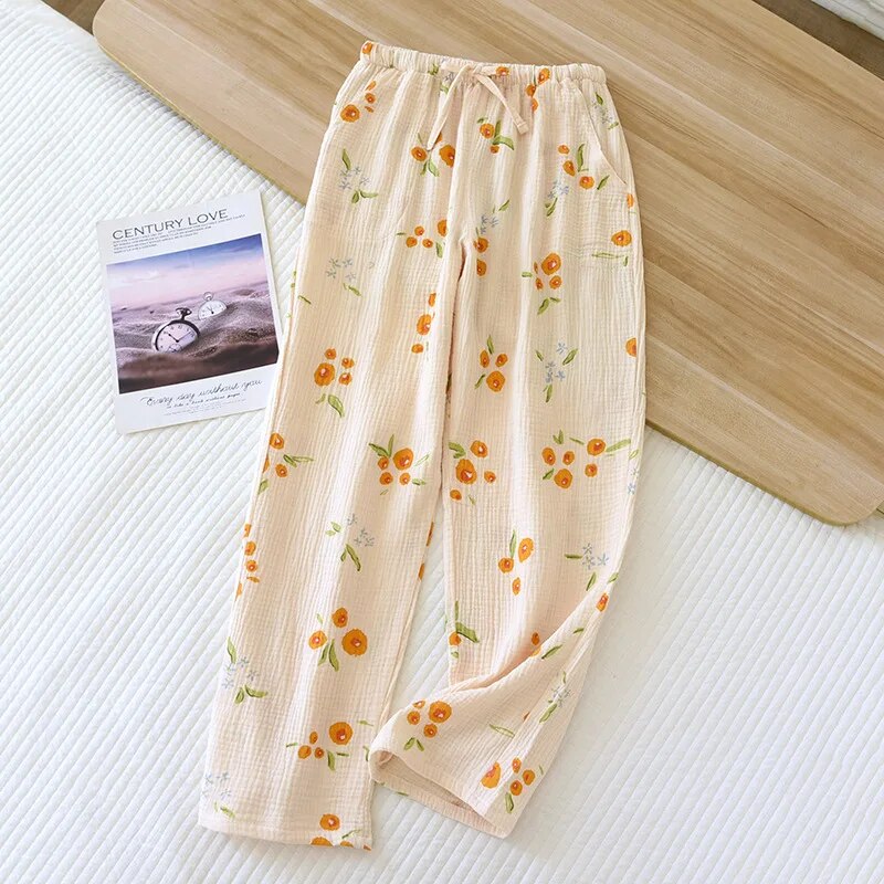 Valenzora - Floral pajama pants