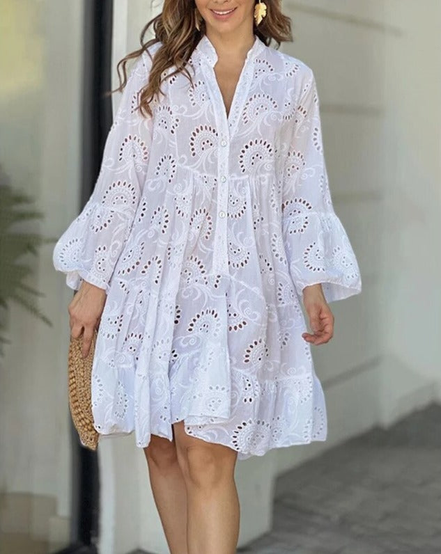 Valenzora - Kleid mit Cut-Out-Mustern
