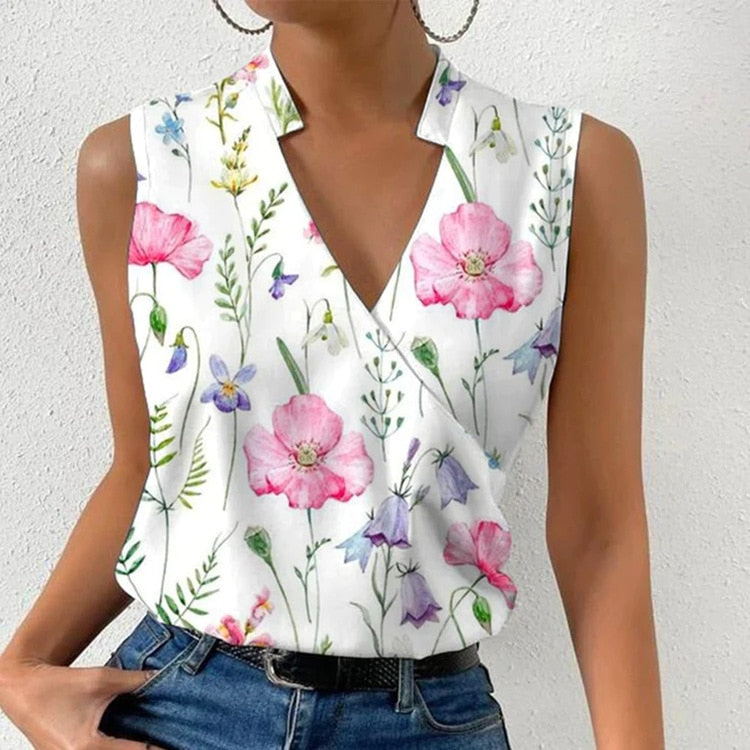 Valenzora - V-neck sleeveless
