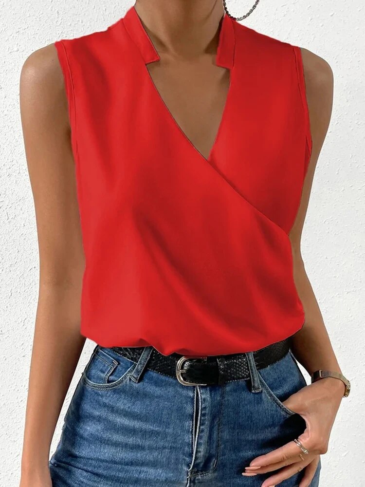 Valenzora - V-neck sleeveless