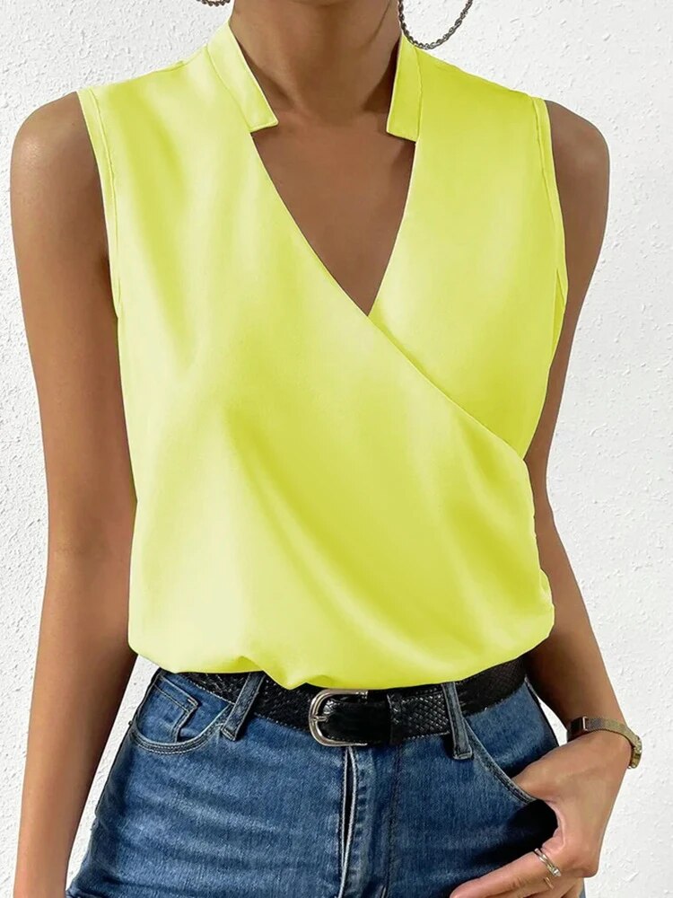 Valenzora - V-neck sleeveless