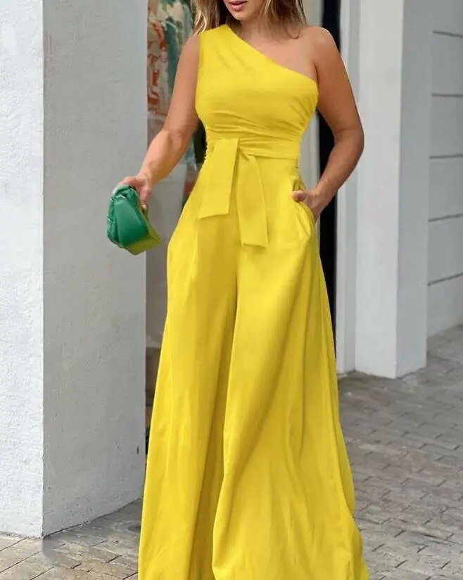 Valenzora - Elegant wide-leg jumpsuit