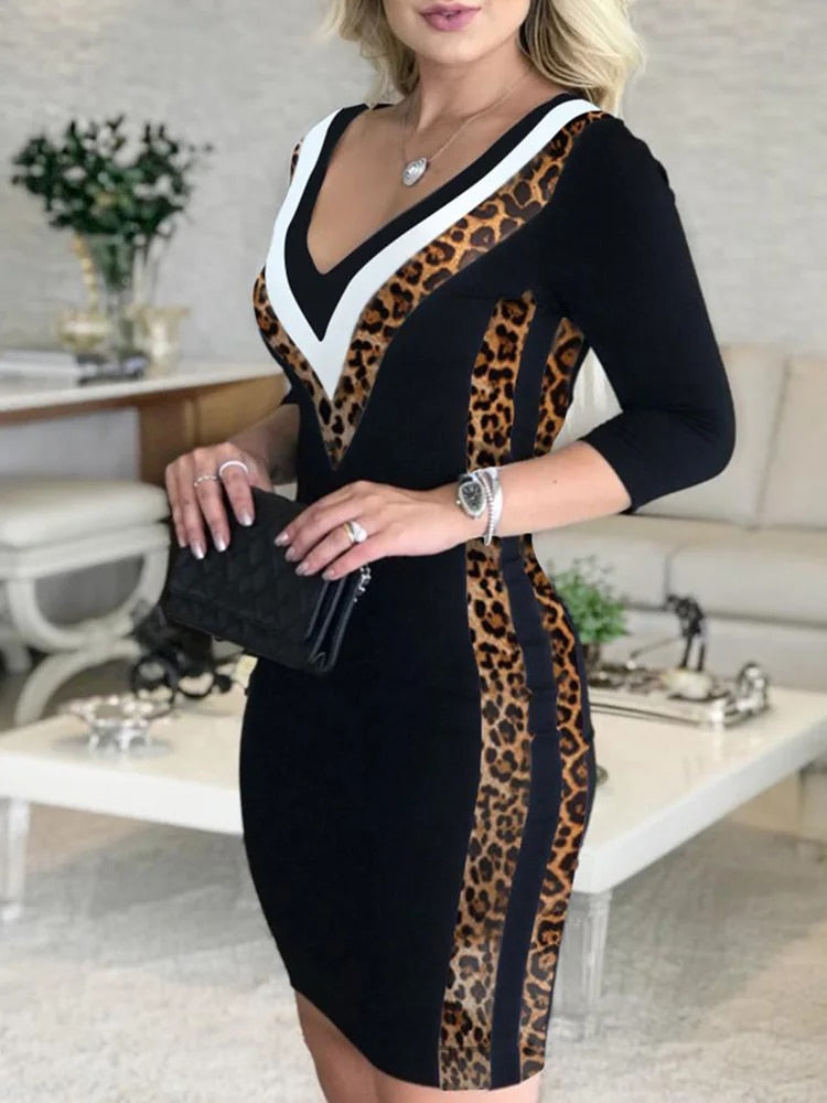 Valenzora – Buntes gestreiftes Band-Bodycon-Kleid