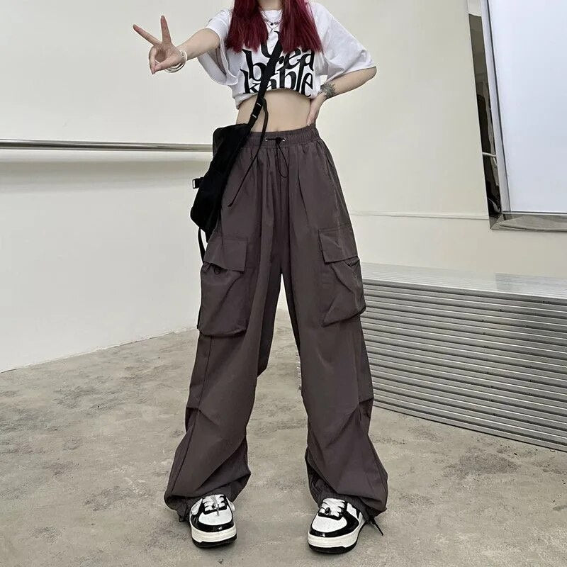 Valenzora - High-waisted cargo pants