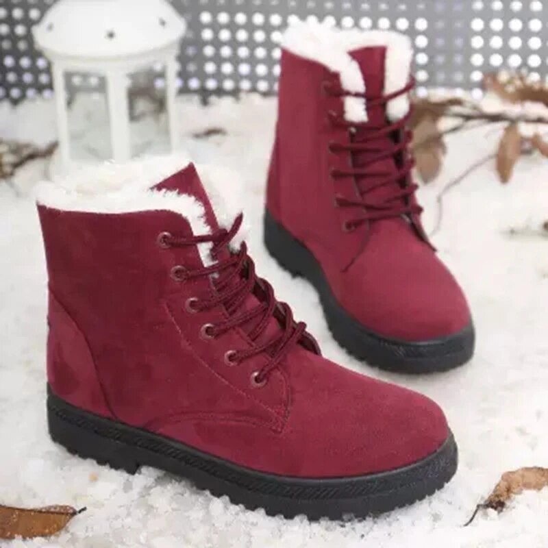 Valenzora | Non-slip snow boots with laces