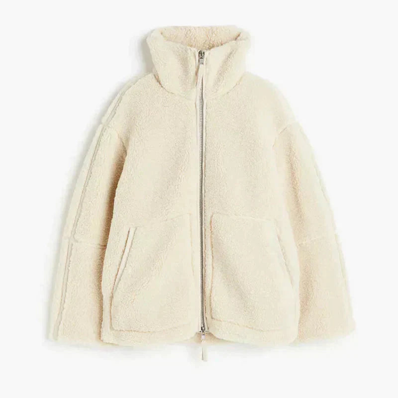 Lambskin leather jacket for women