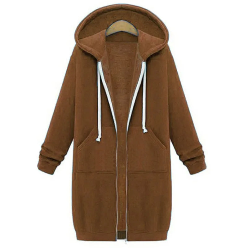 Valenzora | Long hooded jacket
