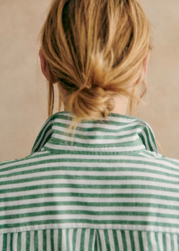 Valenzora | Striped button-down shirt for women