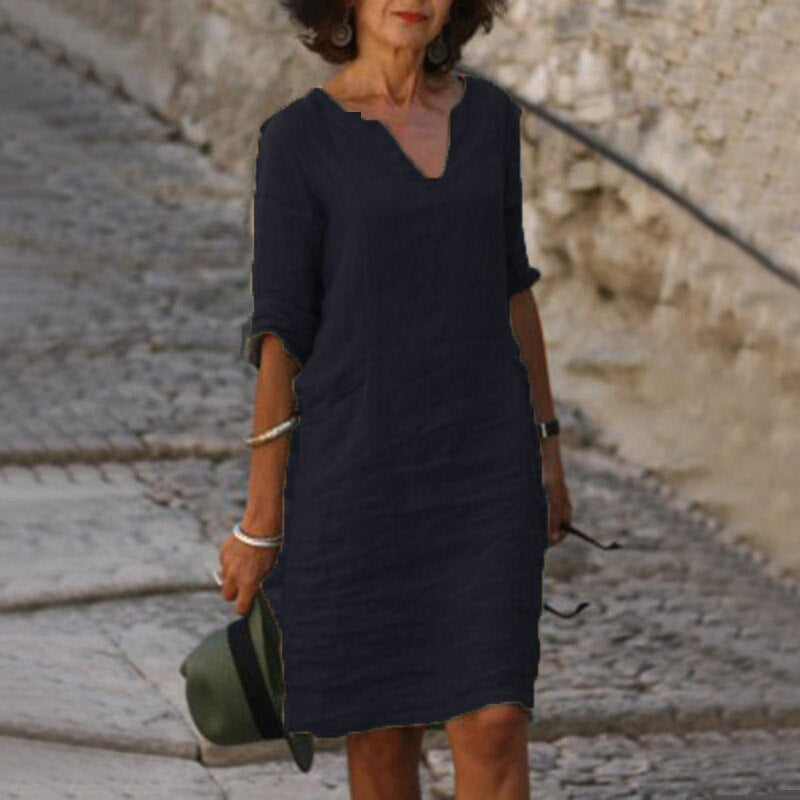 Valenzora | Midi Dress - Stylish and relaxed midi dress for every day