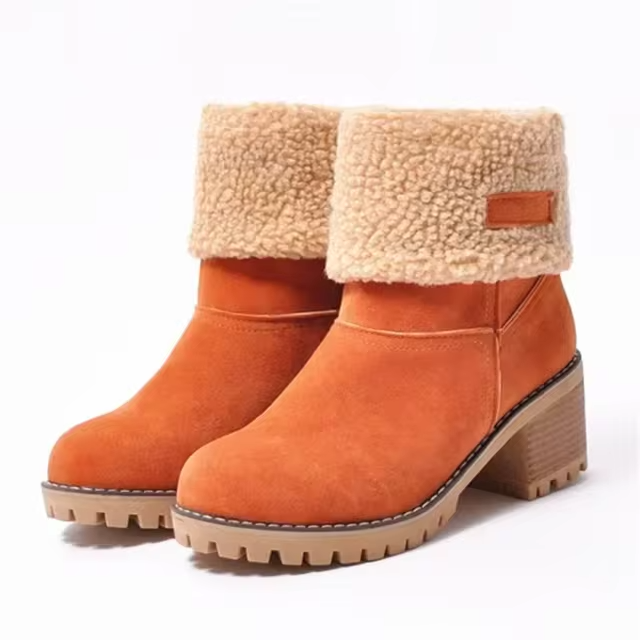 Valenzora | Elegante warme Schneestiefel aus Leder