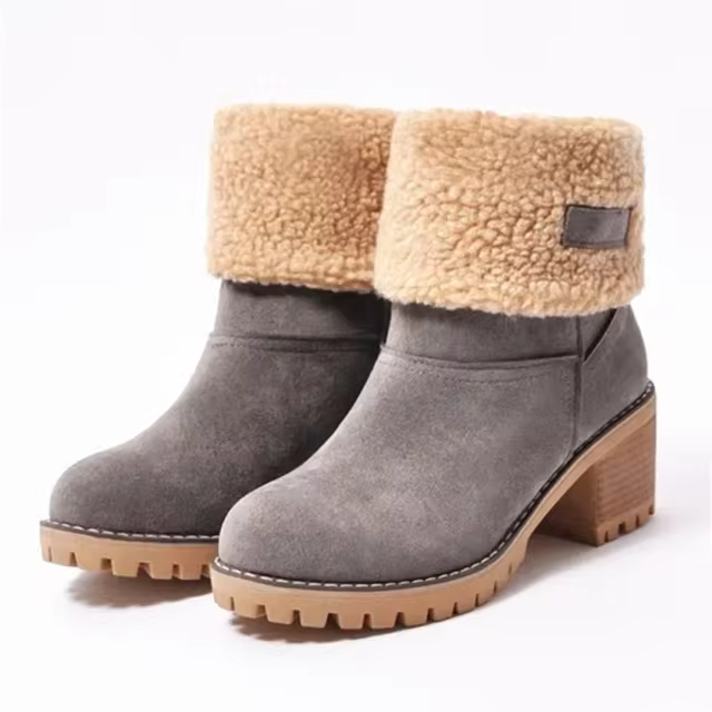 Valenzora | Elegante warme Schneestiefel aus Leder
