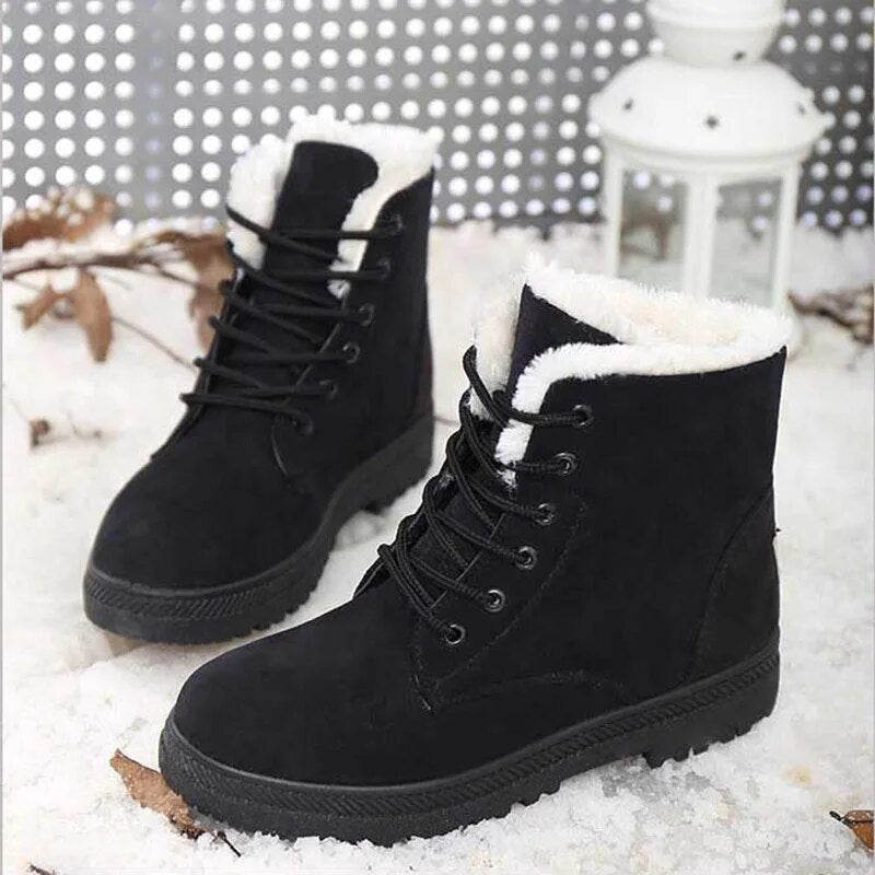 Valenzora | Non-slip snow boots with laces
