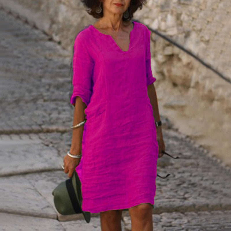 Valenzora | Midi Dress - Stylish and relaxed midi dress for every day