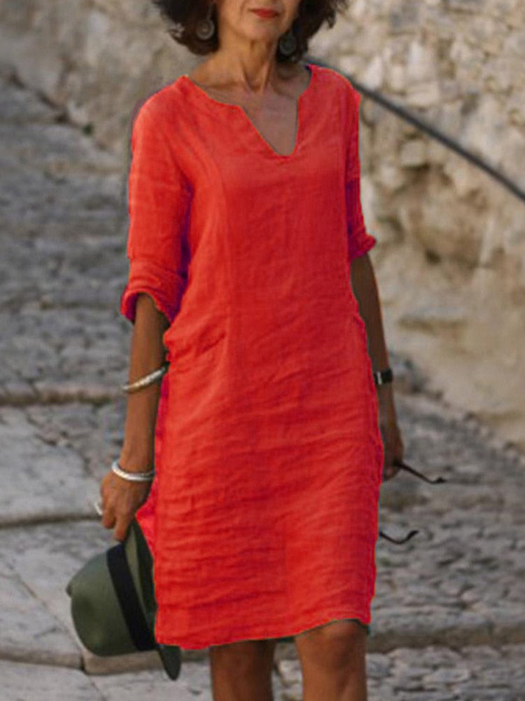 Valenzora | Midi Dress - Stylish and relaxed midi dress for every day