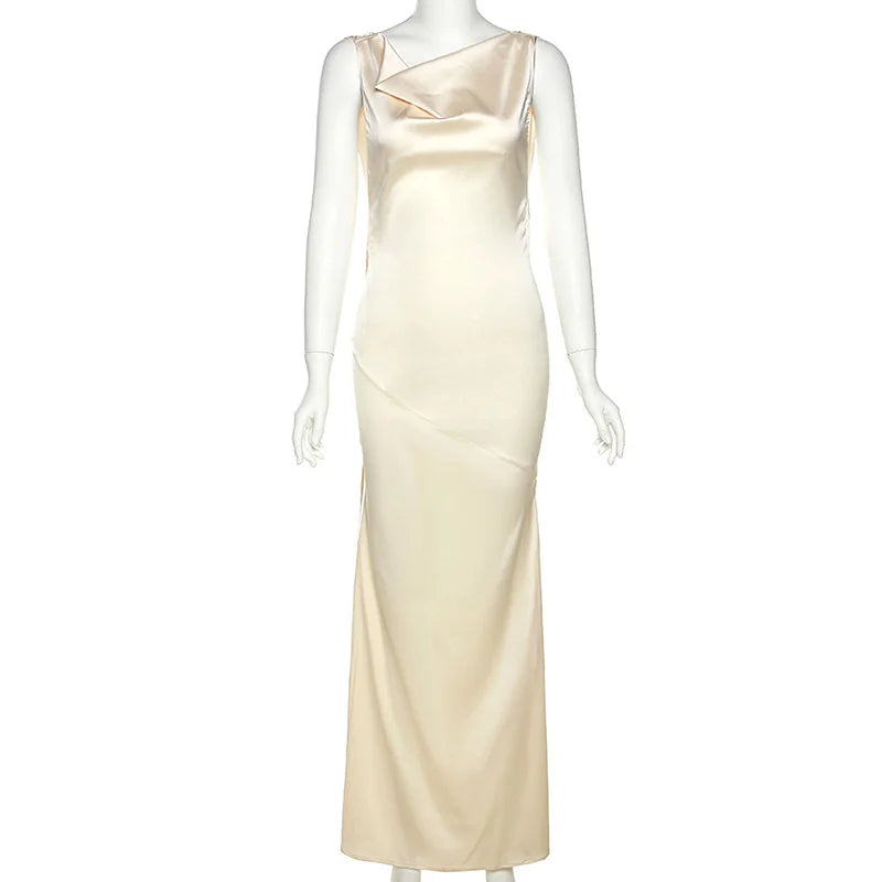 Valenzora | Elegant mermaid-style dress with a waterfall neckline