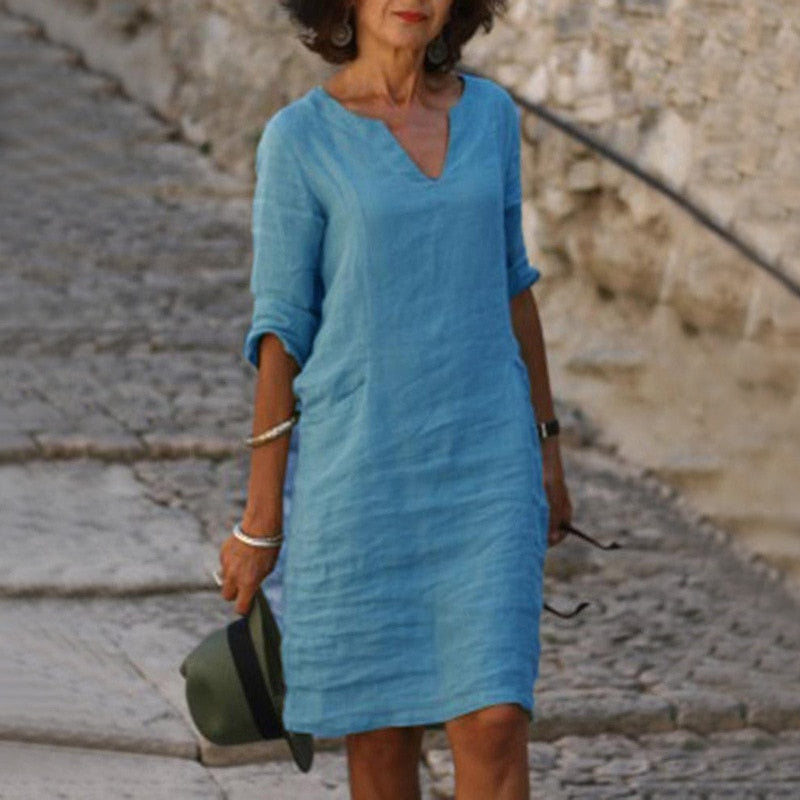 Valenzora | Midi Dress - Stylish and relaxed midi dress for every day