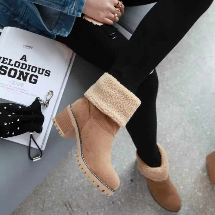 Valenzora | Elegante warme Schneestiefel aus Leder