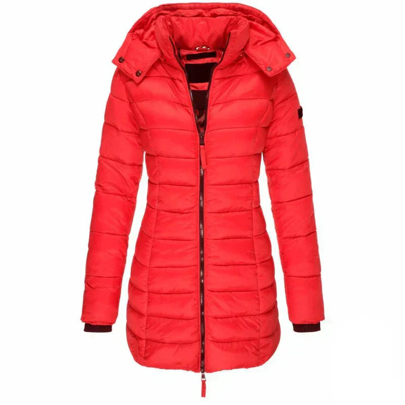 Valenzora | Down jacket with hood and zipper