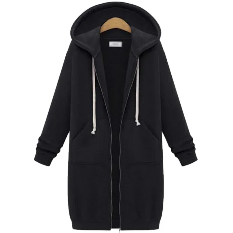 Valenzora | Long hooded jacket