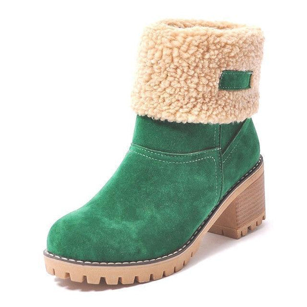 Valenzora | Elegante warme Schneestiefel aus Leder