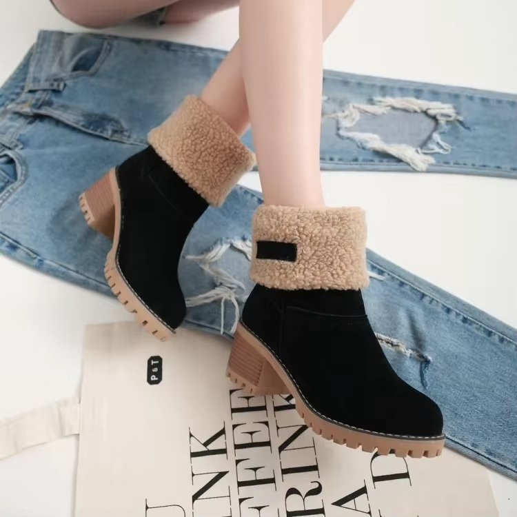 Valenzora | Elegante warme Schneestiefel aus Leder