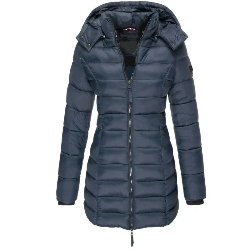 Valenzora | Down jacket with hood and zipper