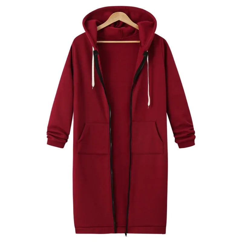 Valenzora | Long hooded jacket