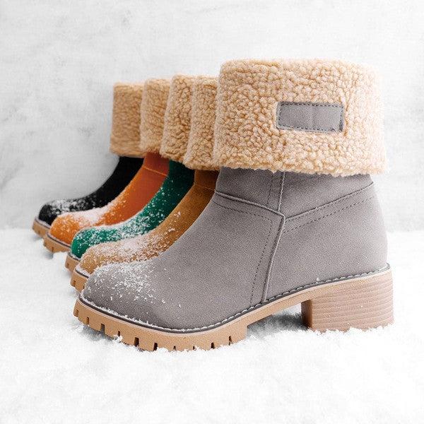 Valenzora | Elegante warme Schneestiefel aus Leder