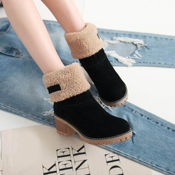Valenzora | Elegante warme Schneestiefel aus Leder