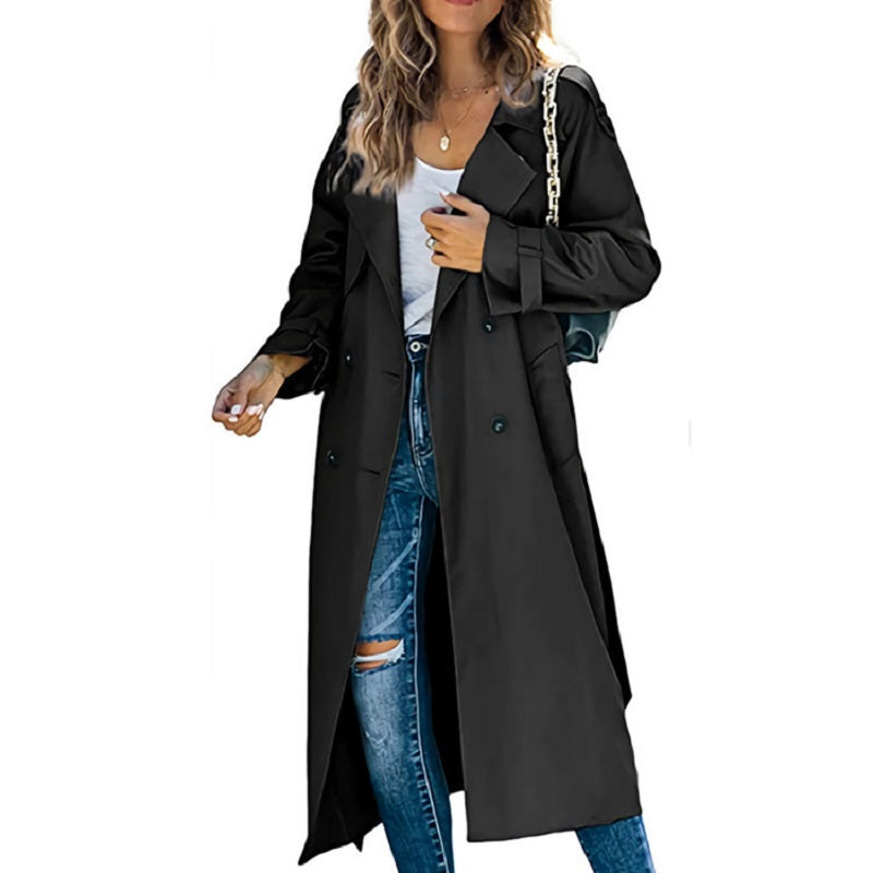 Valenzora | Women's Long Trench Coat