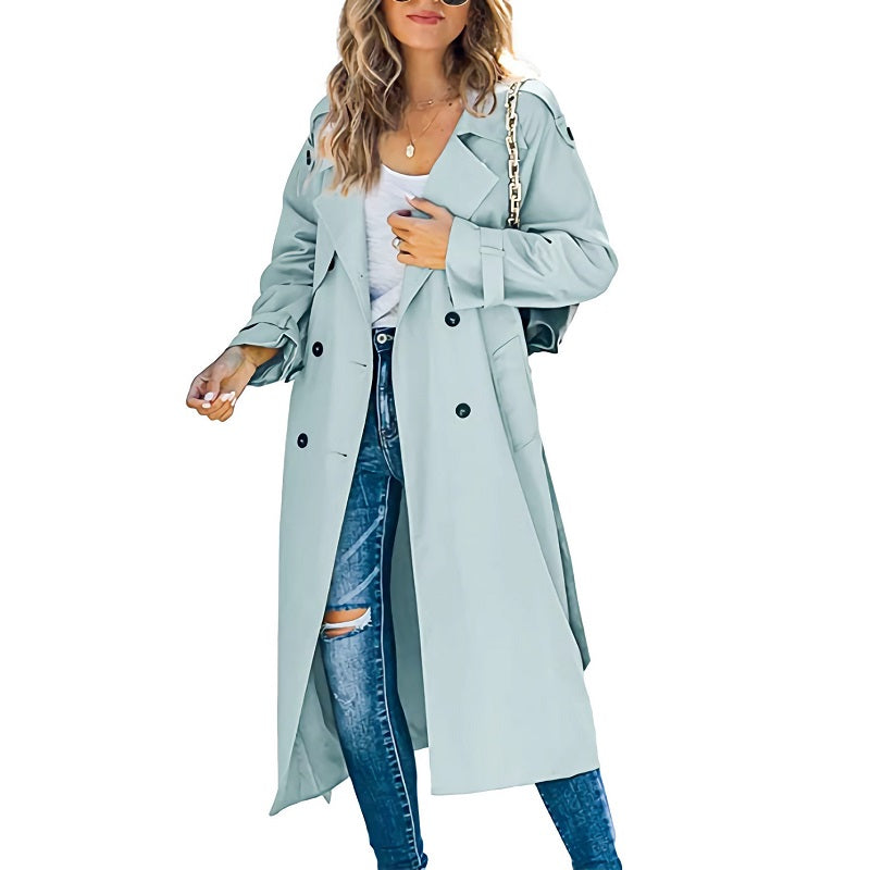 Valenzora | Women's Long Trench Coat