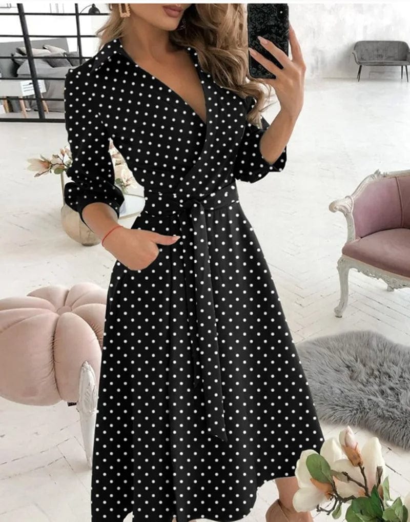 Valenzora | Midi Dress Elegant Design Formal & Evening Wear