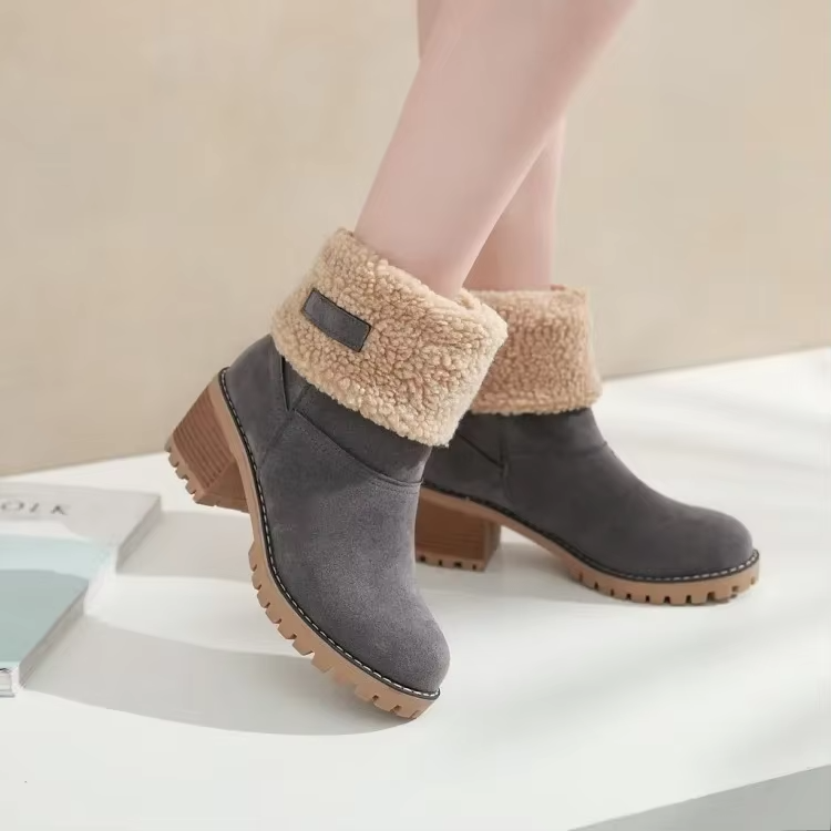 Valenzora | Elegante warme Schneestiefel aus Leder