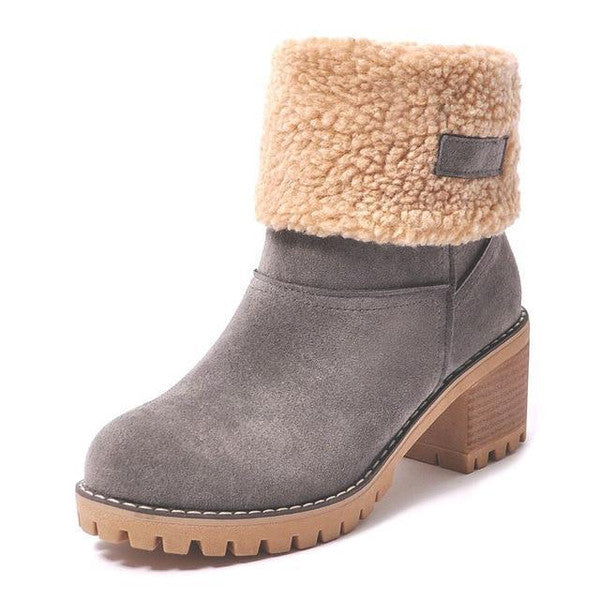 Valenzora | Elegante warme Schneestiefel aus Leder