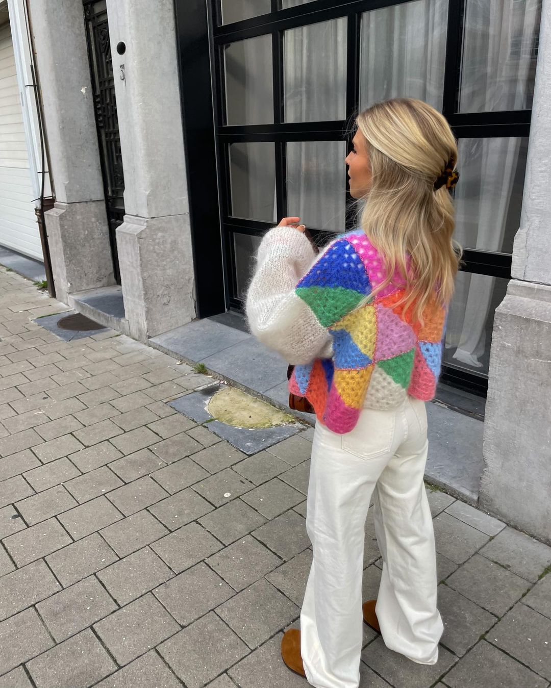 Valenzora | Cardigan with colorful patchwork