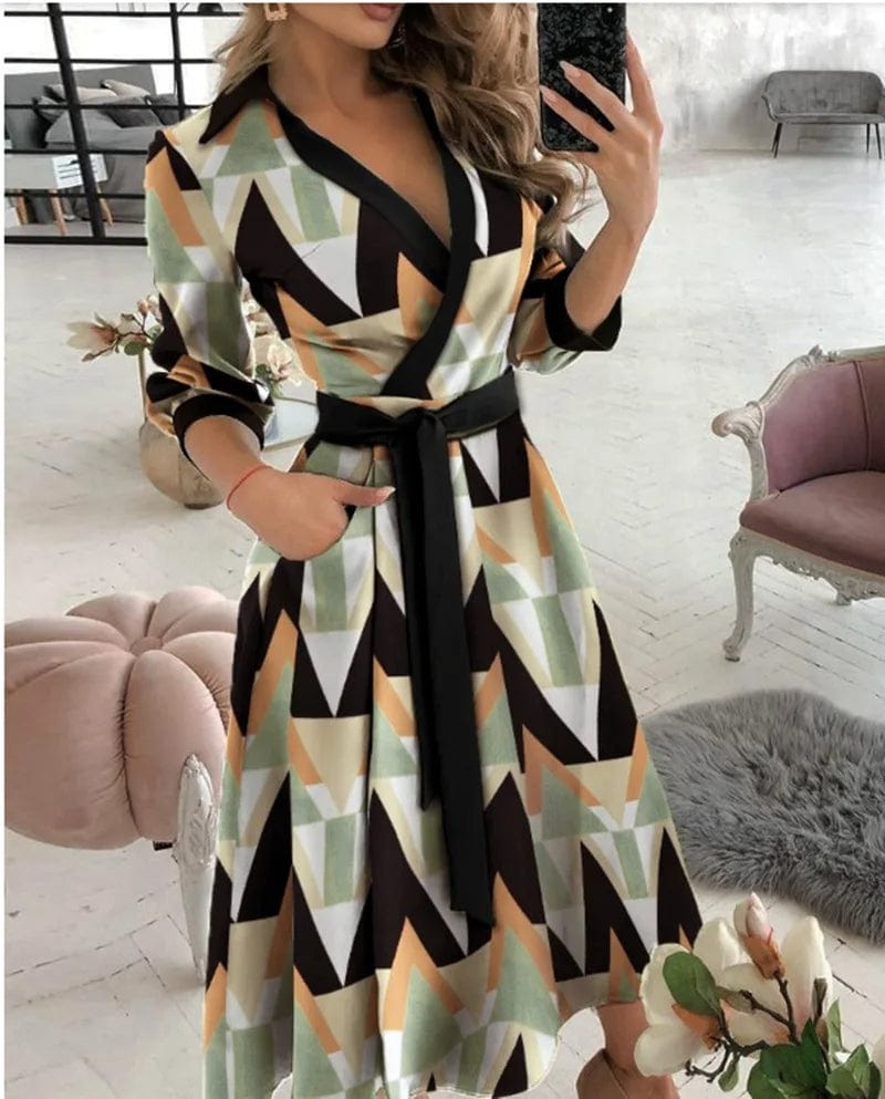 Valenzora | Midi Dress Elegant Design Formal & Evening Wear