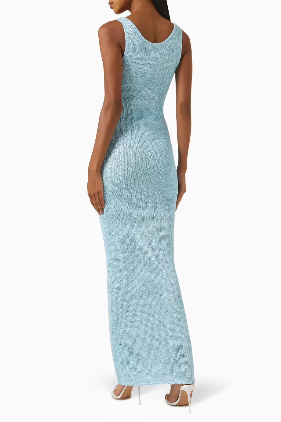 Valenzora | Maxikleid mit Paillettendetail Hellblau