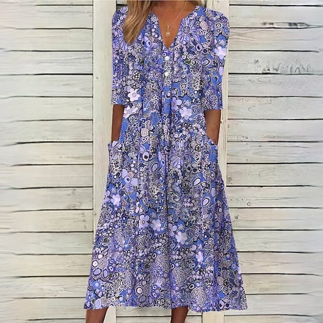 Valenzora | Floral dress for fresh spring